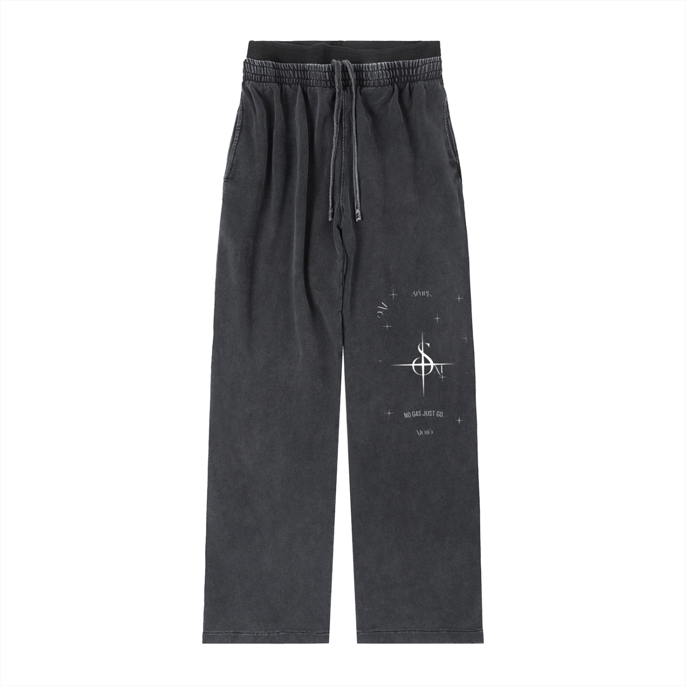 Spark Moto Classic Vintage Washed Double Waisted Pants