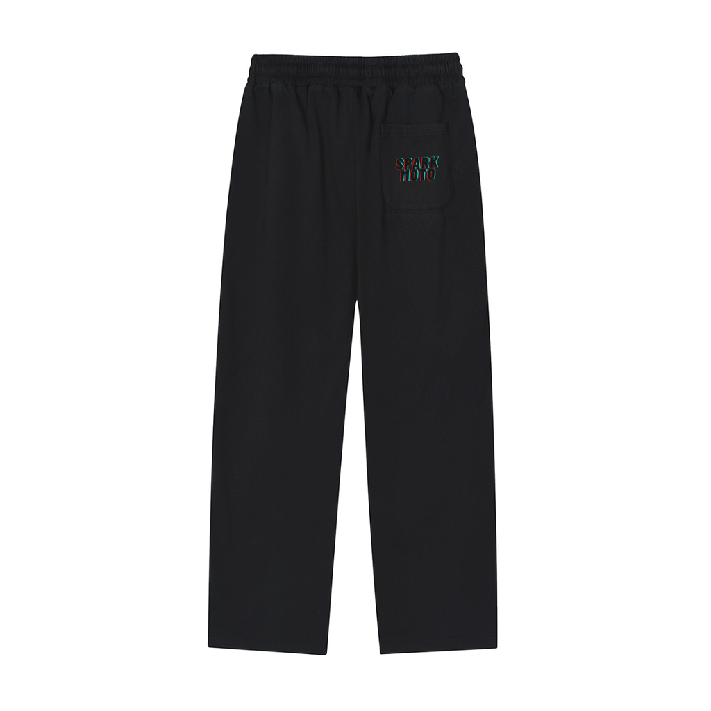 Spark Moto Reflection Striped Straight-Leg Sweatpants