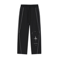 Spark Moto Reflection Striped Straight-Leg Sweatpants
